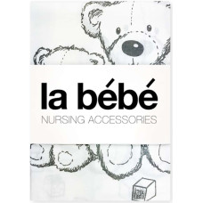 La Bebe Cotton White Bears Art.44657 Gultas veļas komplekts 3-daļīgs 105x150 cm