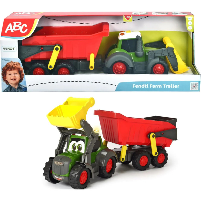 DICKIE ABC FENDT TRAKTOR Z PRZYCZEPĄ