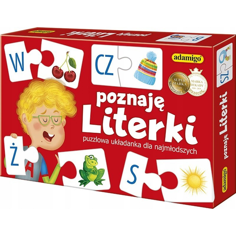 GRA PUZZLOWA - POZNAJĘ LITERKI