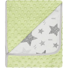 Duet Baby Blanket - 625 - MINKY/COTTON- size 80x90 - GREEN