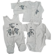 Koala Baby Baby linen set - 4 parts - 11-151 - HAPPINESS - ECRU -  size 56