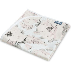 Sensillo MUSLIN BLANKET PEONY / ASH 80x100cm