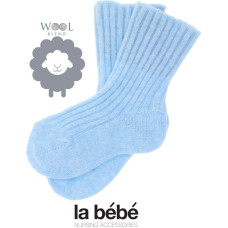 La Bebe ™ Wool Angora Socks Art.134227 Cloud Bērnu vilnas zeķītes/zekes