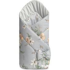 Sensillo Baby Nest Cone Wrap VELVET LILLY GREY 75x75