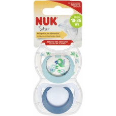 NUK 1902 Silikona lutt STAR BIRD 18-36 2TK/PUD 541400,177178