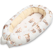 Sensillo BABY NEST MUSLIN - BEIGE BUNNY