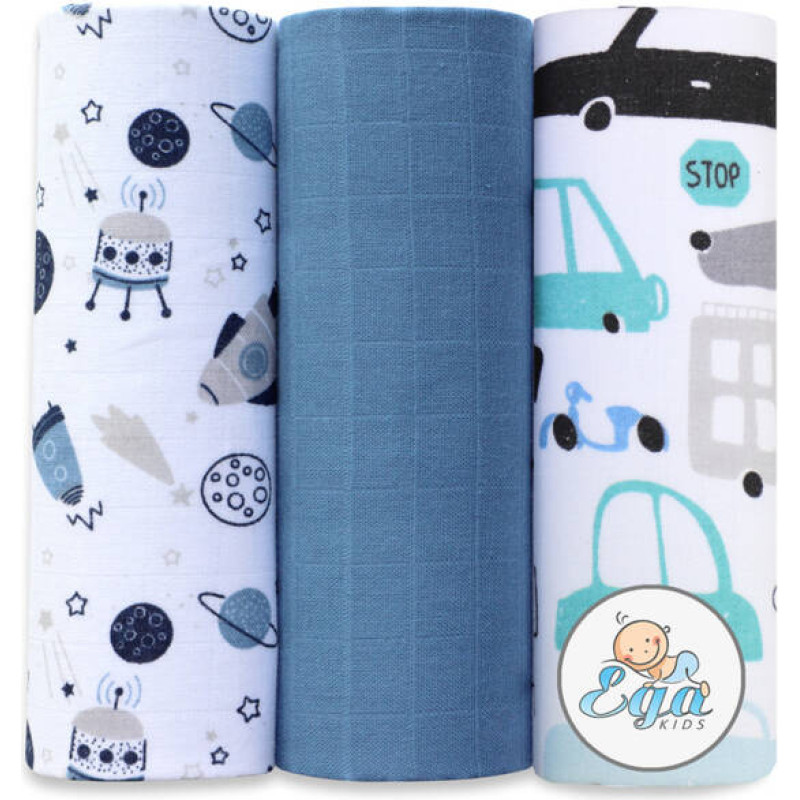 Ega Kids Diaper - SET - 4229 - MUSLIN - EGA - size 60x80 cm - nr. 25