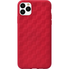 Devia Woven2 Pattern Design Soft Case iPhone 11 Pro red