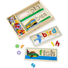 Melissa And Doug Melissa&Doug See&Spell  Art.12940 Koka  rotaļlieta Burti