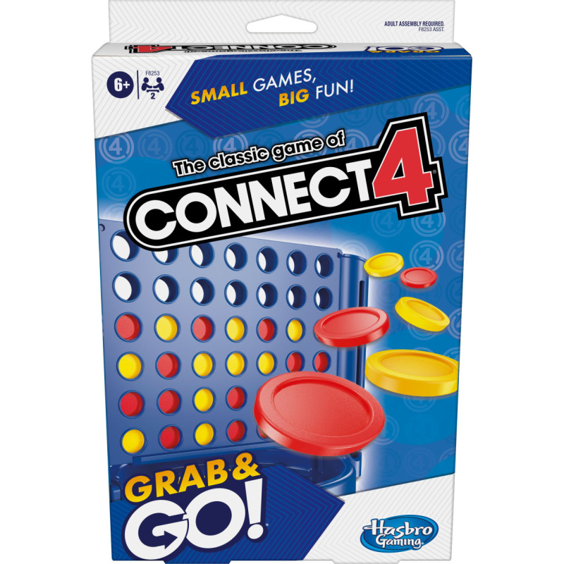 Hasbro Gaming „Grab&Go“ kelioninis žaidimas „Connect 4“