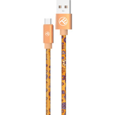 Tellur Graffiti USB to Type-C Cable 3A 1m Orange