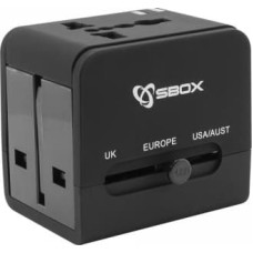 Sbox TA-23 Universal Travel Adapter with Dual USB Charger