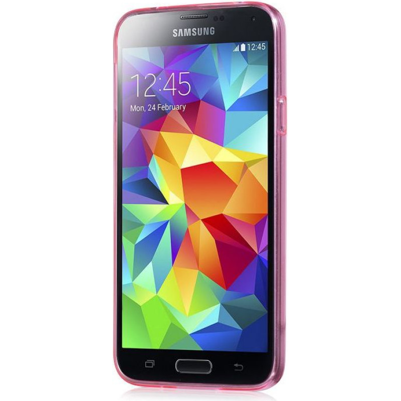 Evelatus Samsung G900 Galaxy S5 Light series TPU HS-T003 Rose Red