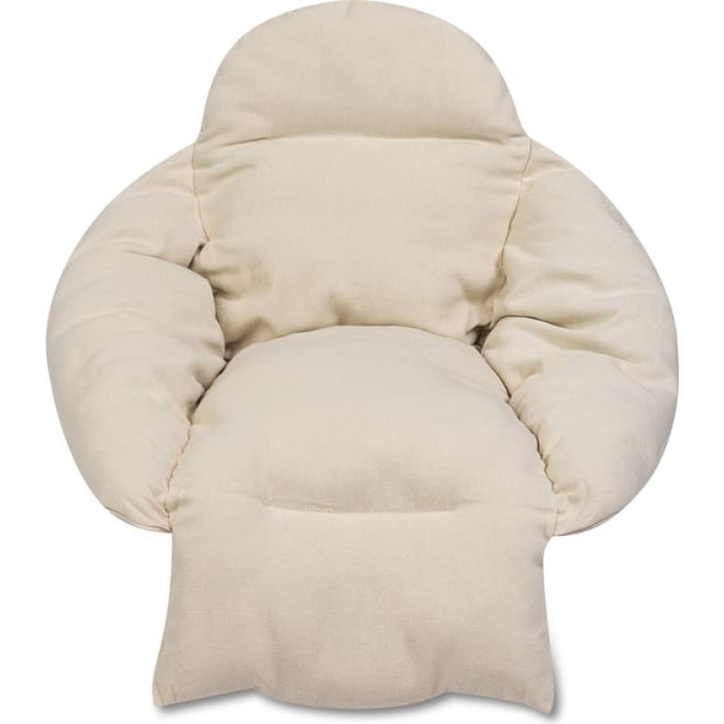 Stārķa ligzdas spilvens ecru