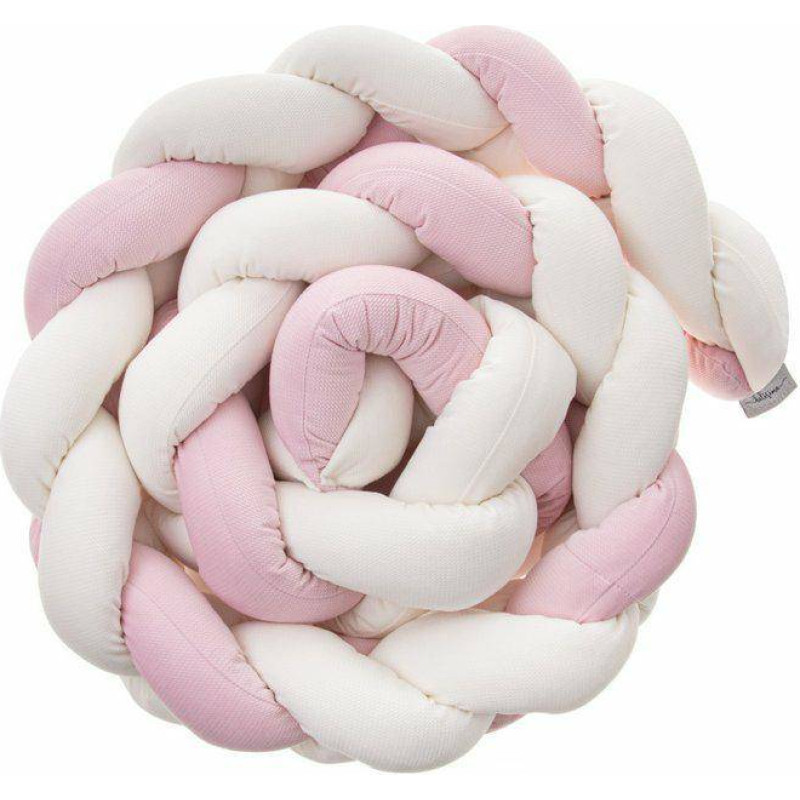 Minikid Bumper - BRAID - P02-0552 - VELVET - PINK/ECRU - size 250cm