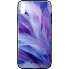 Tellur Cover Glass print for iPhone XS MAX feather