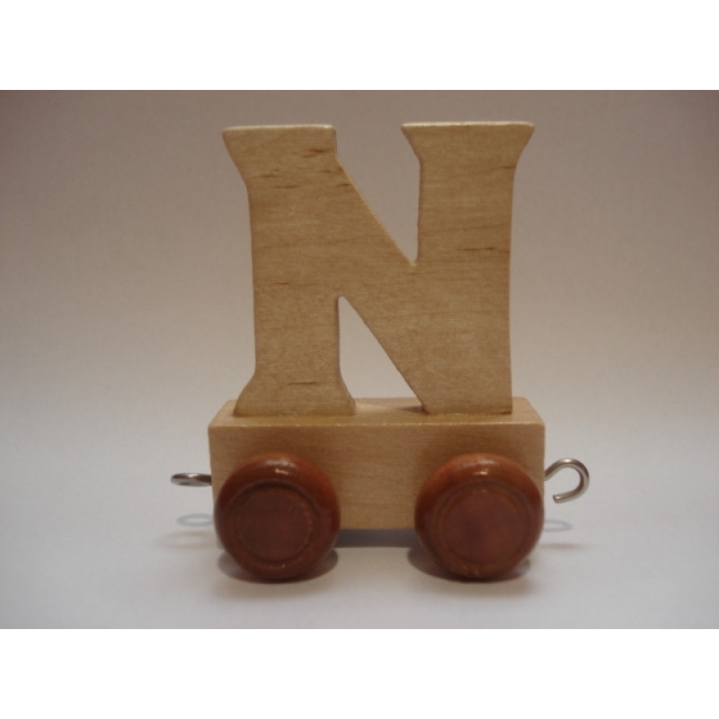 Eco Toys Wood Toys Letter Art.23703 Koka burts uz riteņiem