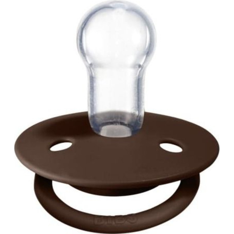 Bibs 1010215 silicone pacifier MOCHA 0-36 DE LUX