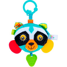 Minikid 89845 Hanging Rattle- Racoon Max with Mirror