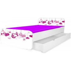 Minikid Bed Nobiko - 180x80 cm drawer type 49