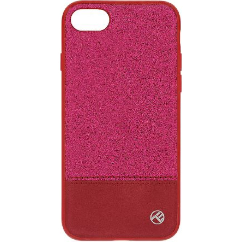 Tellur Cover Synthetic Leather Glitter II for iPhone 8 pink