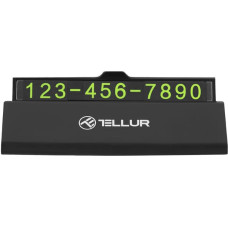 Tellur Temporary Car Parking Phone Number Card Black