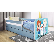 Kocot Kids Bed babydreams blue frozen land with drawer with mattress 180/80