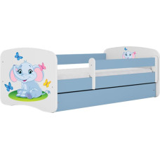 Kocot Kids Bed babydreams blue baby elephant without drawer with mattress 160/80