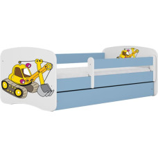 Kocot Kids Bed babydreams blue digger with drawer with mattress 160/80