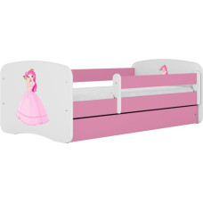 Kocot Kids Bed babydreams pink princess with drawer with mattress 140/70