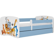 Kocot Kids Bed babydreams blue animals with drawer with mattress 160/80