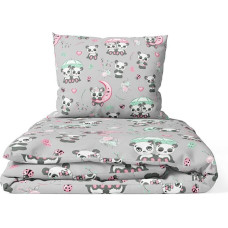 Minikid Bedding set - 5 parts - 1120/90/360 - PANDA with UMBRELLA