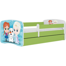 Kocot Kids Bed babydreams green frozen land with drawer with mattress 160/80