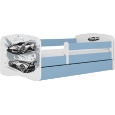 Kocot Kids Bed babydreams blue sports car without drawer with mattress 140/70