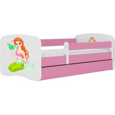 Kocot Kids Bed babydreams pink mermaid without drawer with mattress 180/80