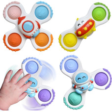 Woopie BABY Spinner Zabawka Sensoryczna Rakieta Kosmita Ufo 3 szt.