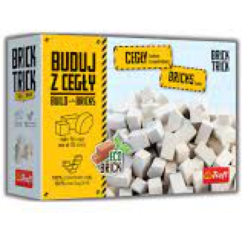 Trefl BRICK TRICK 61557 Cegły zamkowe białe 70 szt