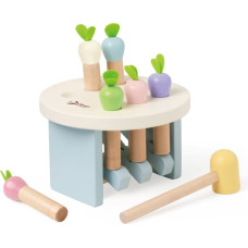 Classic World Drewniana Zabawka Uderz Marchewkę z Młotkiem 8 el.