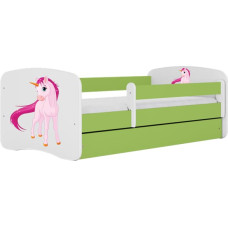 Kocot Kids Bed babydreams green unicorn without drawer with mattress 180/80