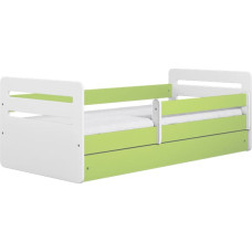 Kocot Kids Bed tomi green with drawer with mattress 140/80