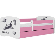 Kocot Kids Bed babydreams pink nasa with drawer with mattress 180/80