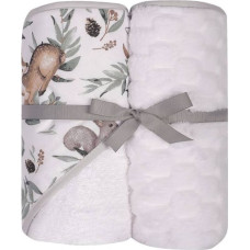 Duet Baby Set - Bathing cover  + blanket - 547 - size 100x100 / 80x90 - WHITE