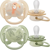 PHILIPS AVENT silikoonist lutt Ultra soft deco 0-6m, 2tk. SCF091/07