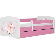 Kocot Kids Bed babydreams pink horse without drawer with latex mattress 140/70