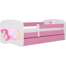 Kocot Kids Bed babydreams pink fairy with wings with drawer with mattress 180/80