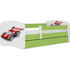 Kocot Kids Bed babydreams green racing car without drawer with mattress 160/80