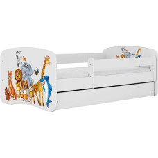 Kocot Kids Bed babydreams white animals without drawer with mattress 160/80