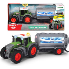 Dickie Toys DICKIE Farm Traktor Fendt z przyczepką na mleko 26cm