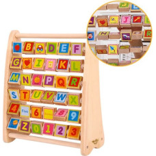 Tooky Toy Alfabet Nauka Liter Cyfr Liczb Słów ABACUS