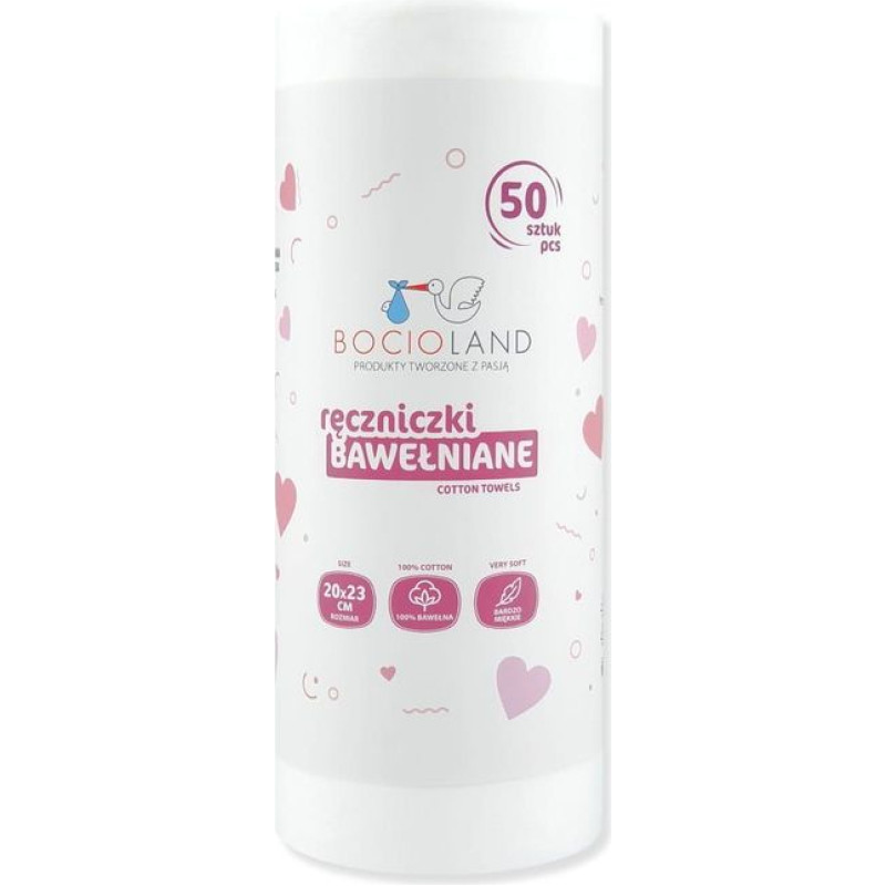 BOCIOLAND 1547 puuvillased rätikud rullis, 20×23 cm – BL154